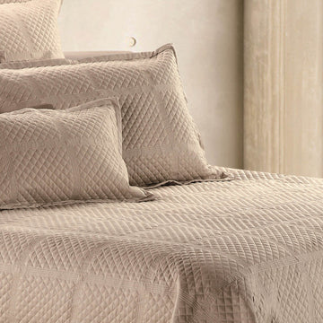 Crista Coverlet Taupe freeshipping - North Home