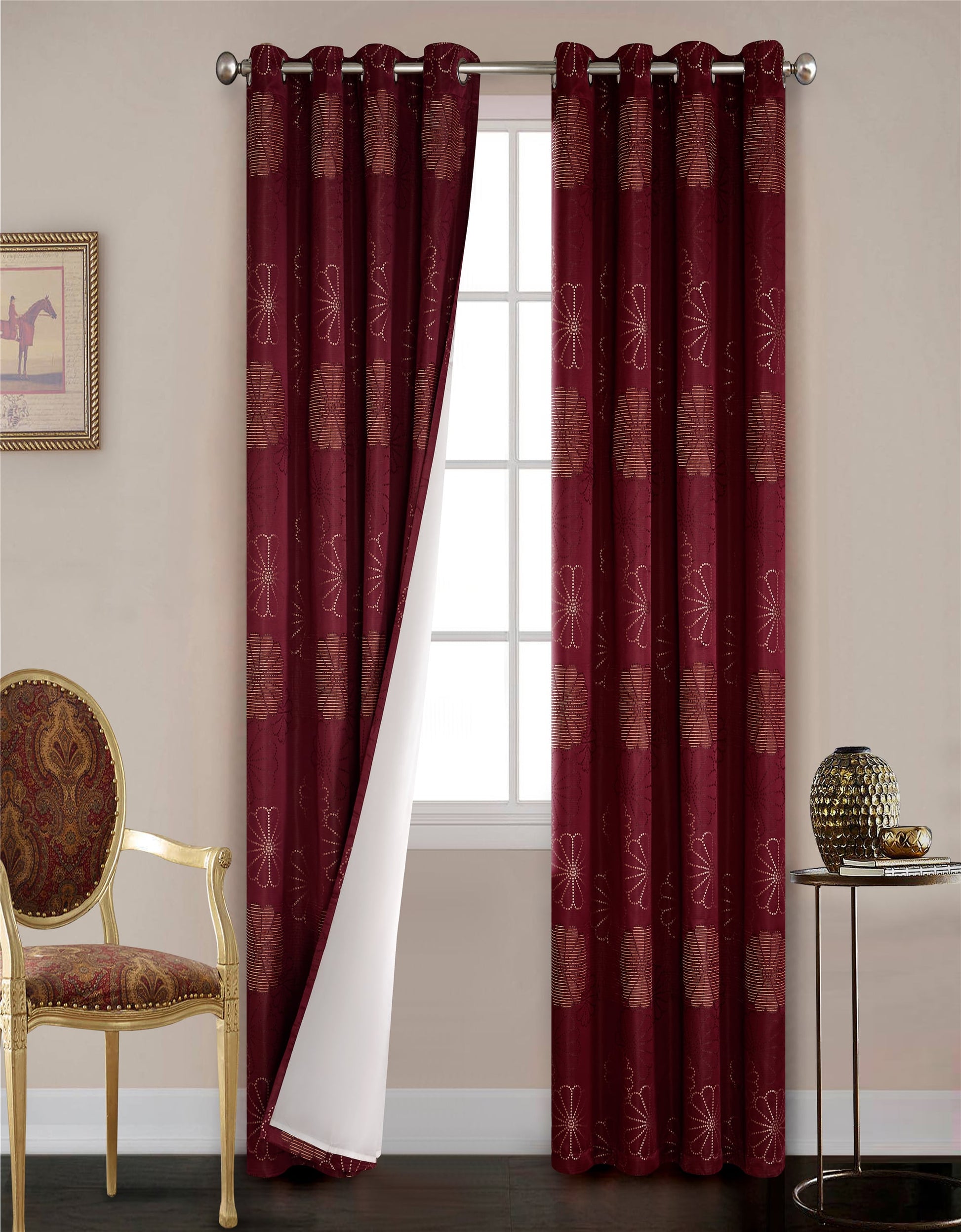 Rolea Drape Grommet Curtain Panels/96" freeshipping - North Home